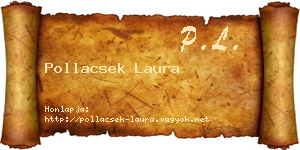 Pollacsek Laura névjegykártya